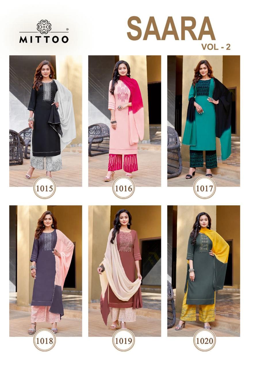 Mittoo Saara Vol 2 Readymade Salwar Suit Catalog